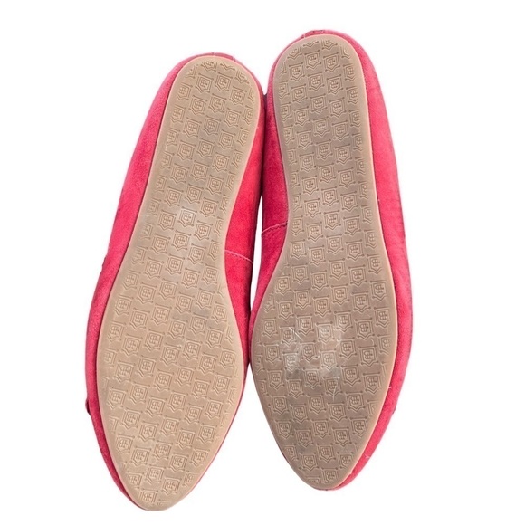 Birdies Sherpa Lined Suede Flat Loafers Size 6.5 Red Cardinal Holiday Comfy - Picture 10 of 10